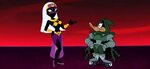 Queen Tyr'ahnee & Duck Dodgers Personagens de anime feminino